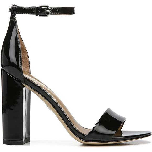 NWT Sam Edelman Yaro Dress Sandals Black Suede Size 9.5 Women's Heels - Picture 4 of 6